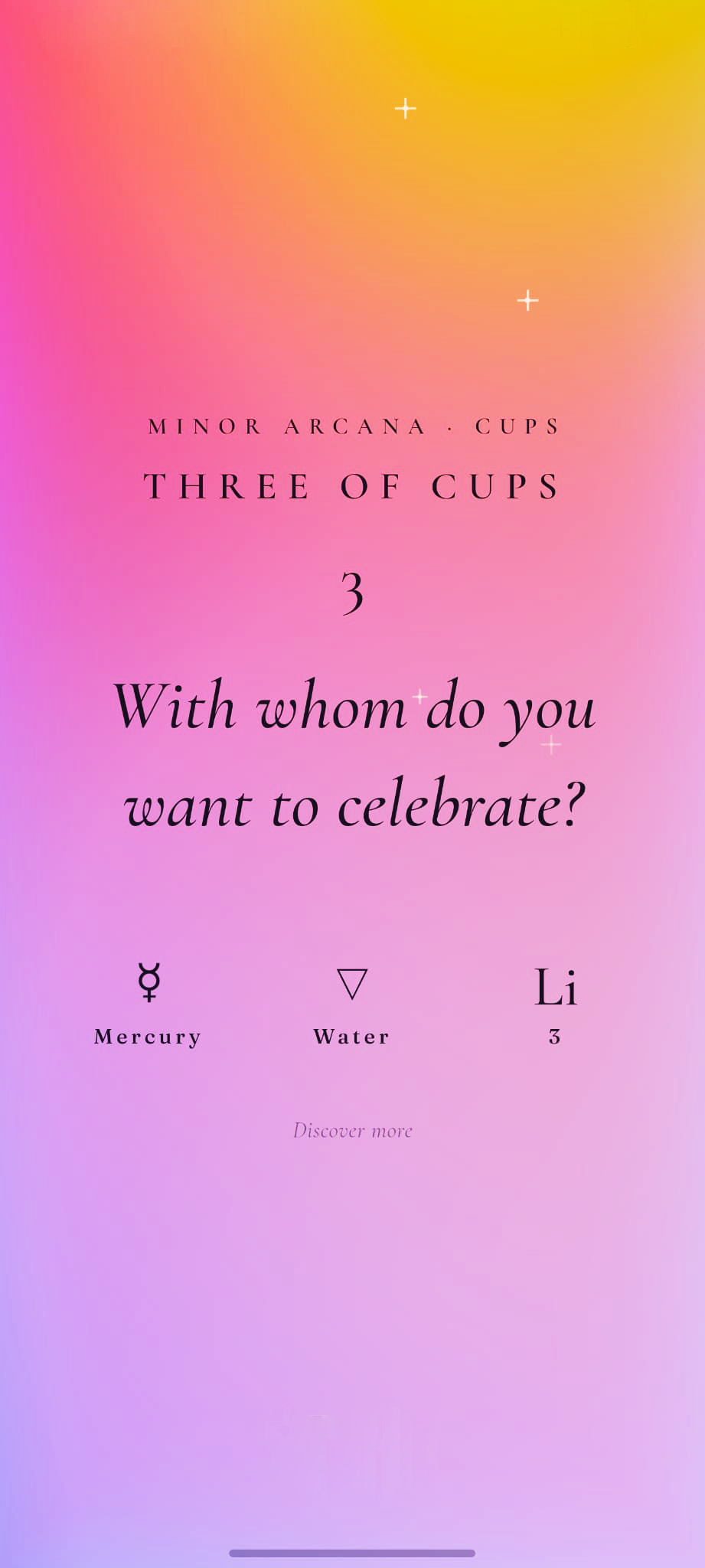 78 Arc screenshot Three of Cups