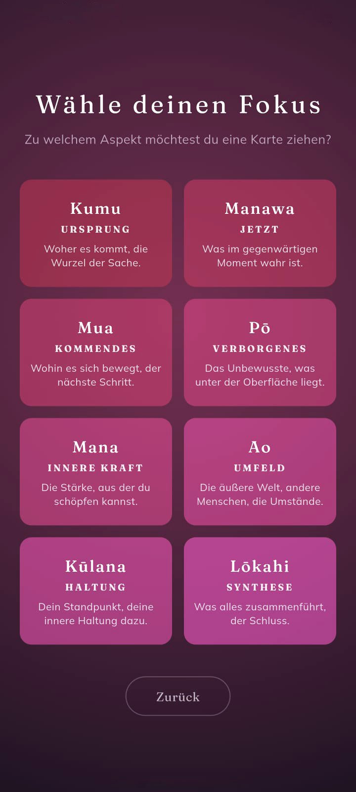 ʻOhana · Acht Fokusse von Kumu bis Lōkahi