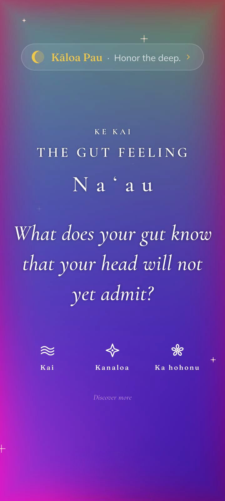 ʻOhana screenshot · aura card
