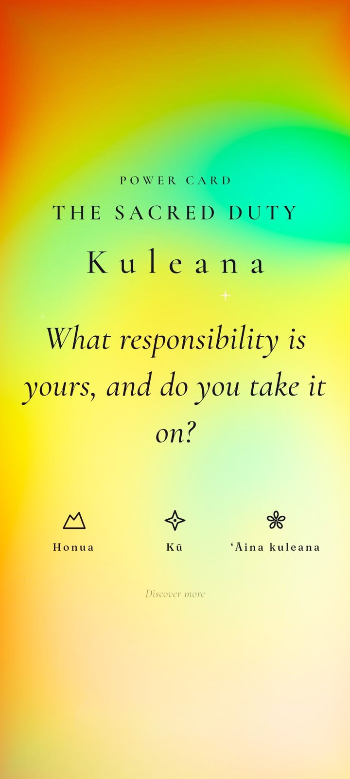 ʻOhana screenshot · aura card