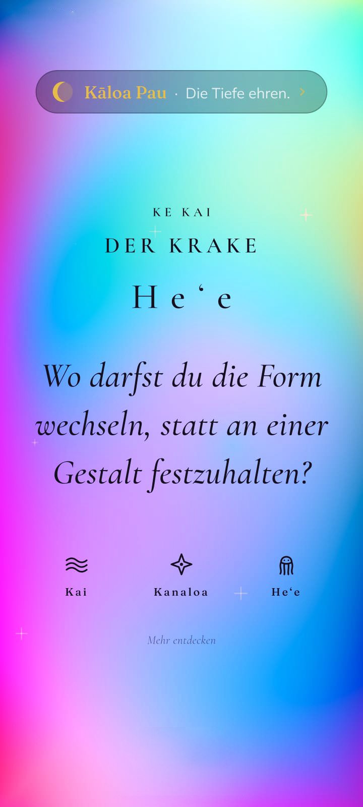 ʻOhana · Karte Heʻe als lebendige Aura